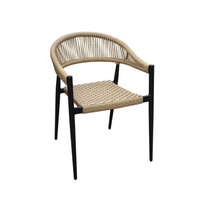 House of Sander Teddy fletstol m. armlæn, sort